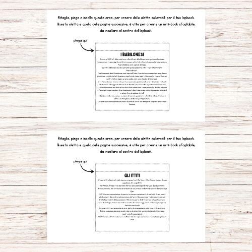 Lapbook Mesopotamia da stampare