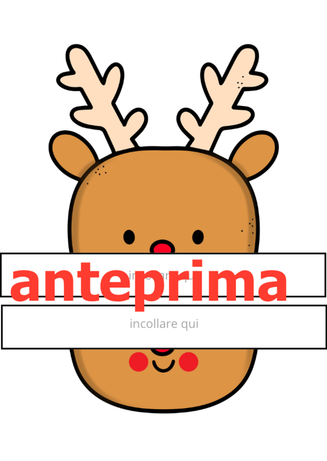 Caro Omino di Pan di Zenzero, Babbo Natale o Renna Rudolph?
