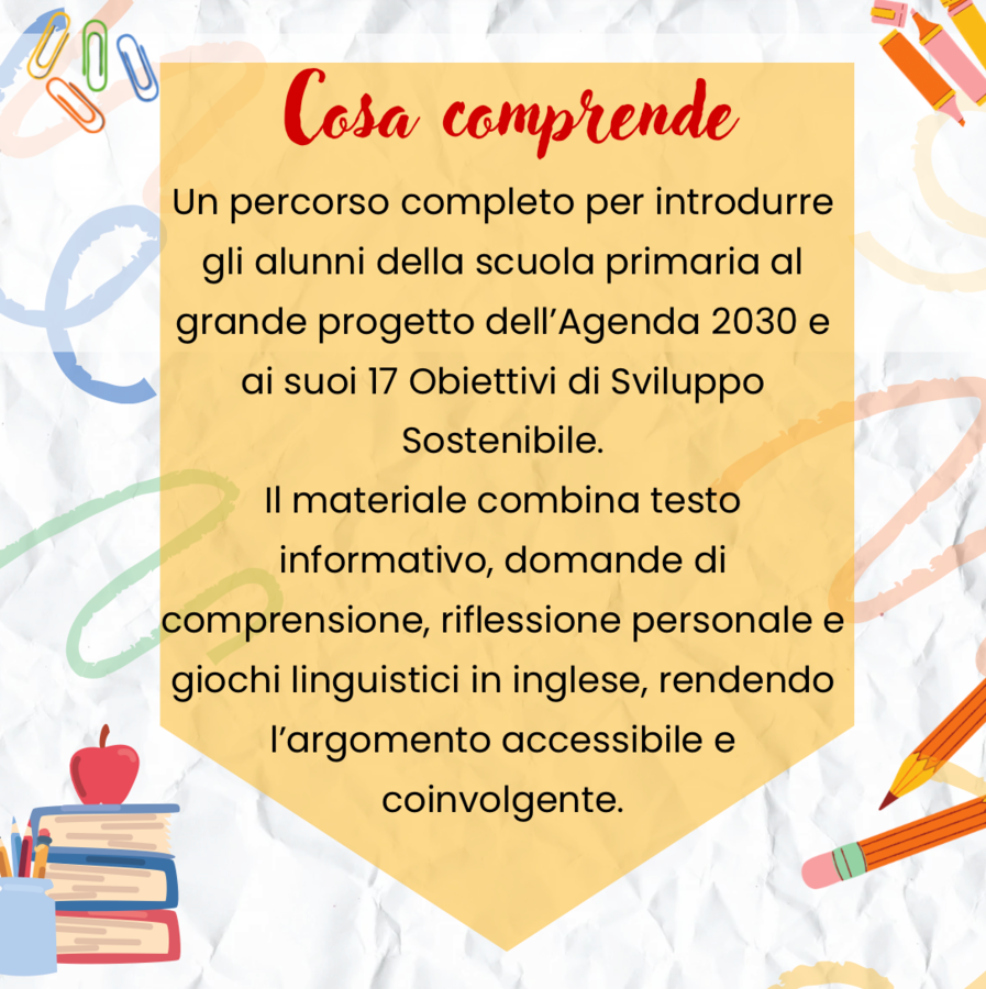 Agenda 2030 – Lettura, comprensione e attività sullo sviluppo sostenibile classi 4 e 5