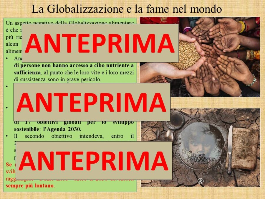 La Globalizzazione alimentare. Un mondo senza fame.: missione possibile.