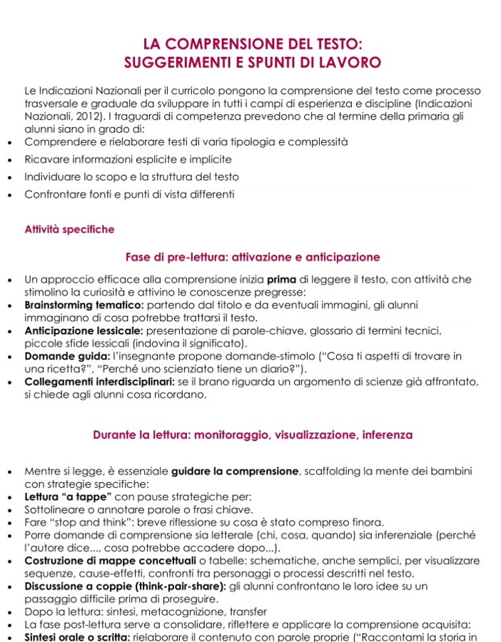 Come potenziare la comprensione del testo