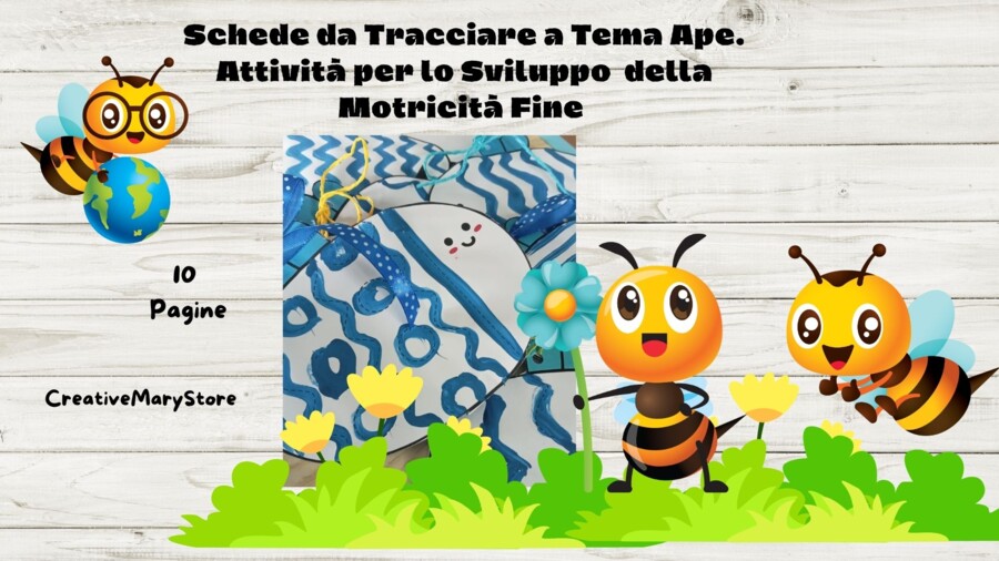 Schede da Tracciare a Tema Ape