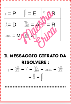 DETECTIVE DEL TEMPO: Missione Egitto –  Kit Supplenza Fast "Pronto all'Uso"