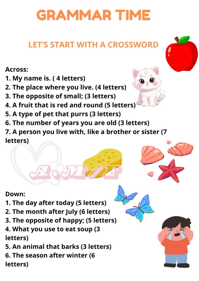 Risorsa pdf in Inglese: Famiglia - Chi sono - Grammatica