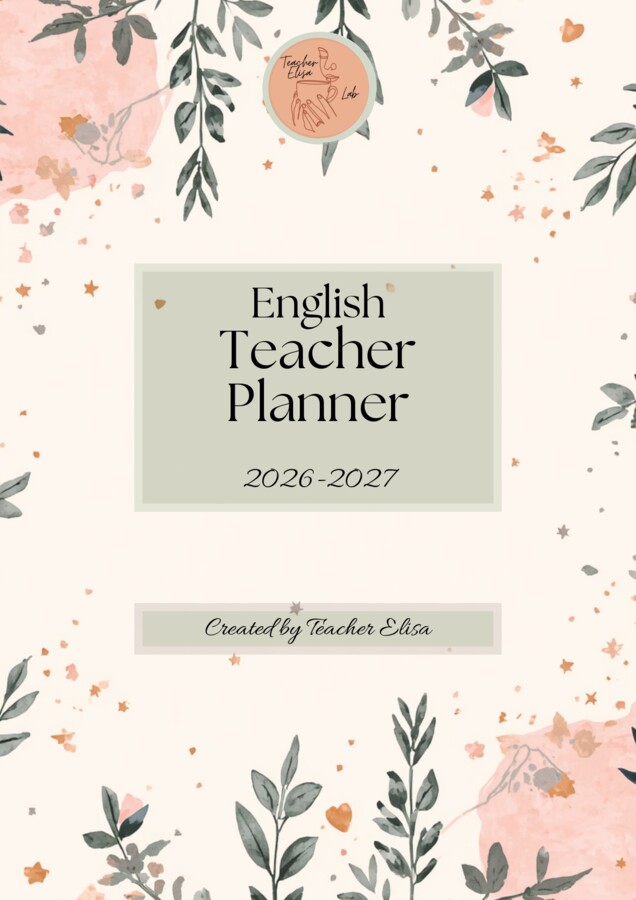 Agenda per insegnanti - Teacher planner 2026-27