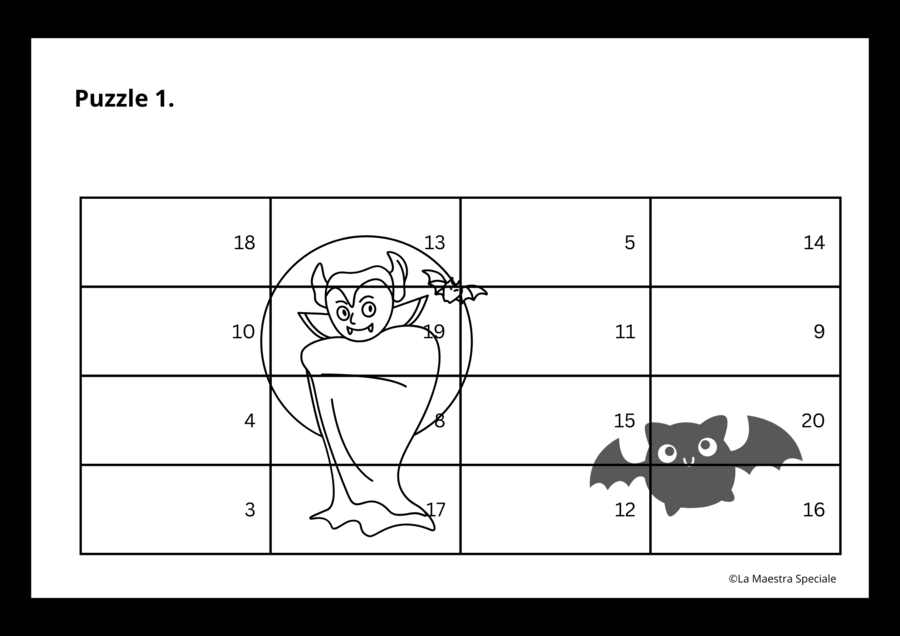 ADDIZIONI PAUROSE (FINO AL 20)