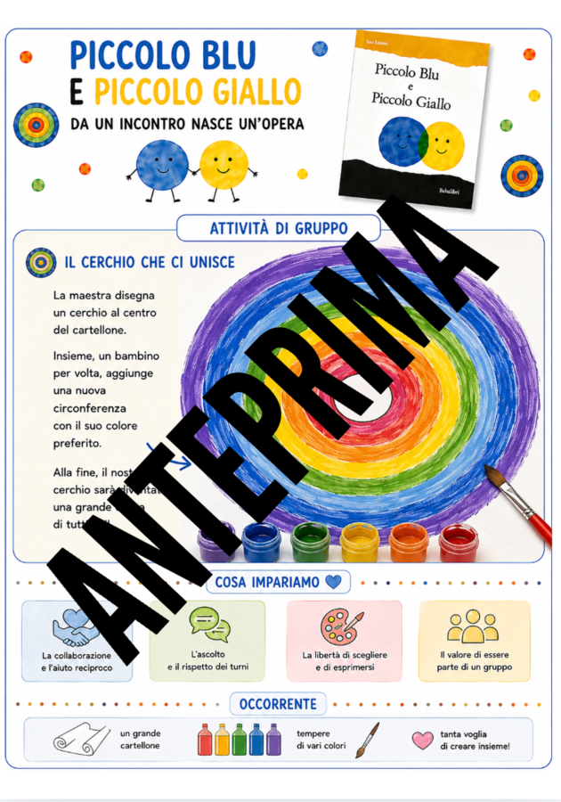 ACCOGLIENZA CON PICCOLO BLU E PICCOLO GIALLO - classe prima