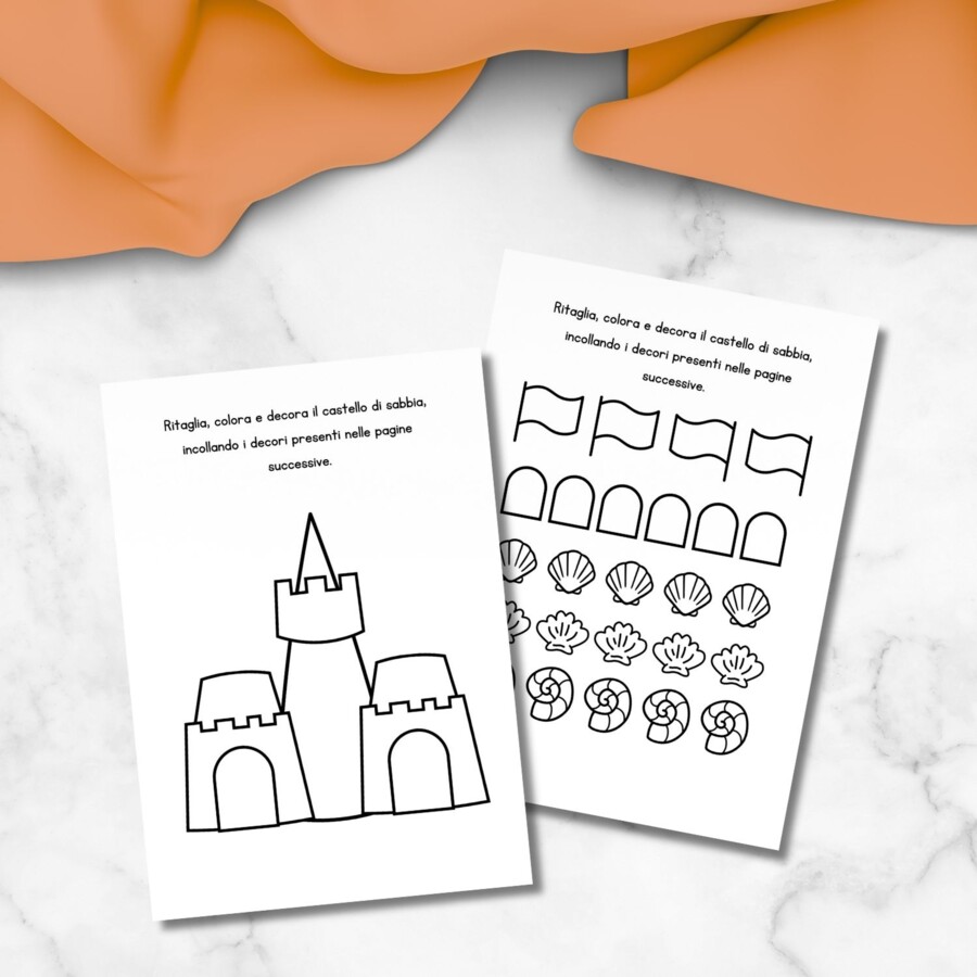Lavoretto estivo per bambini "Castello di Sabbia"