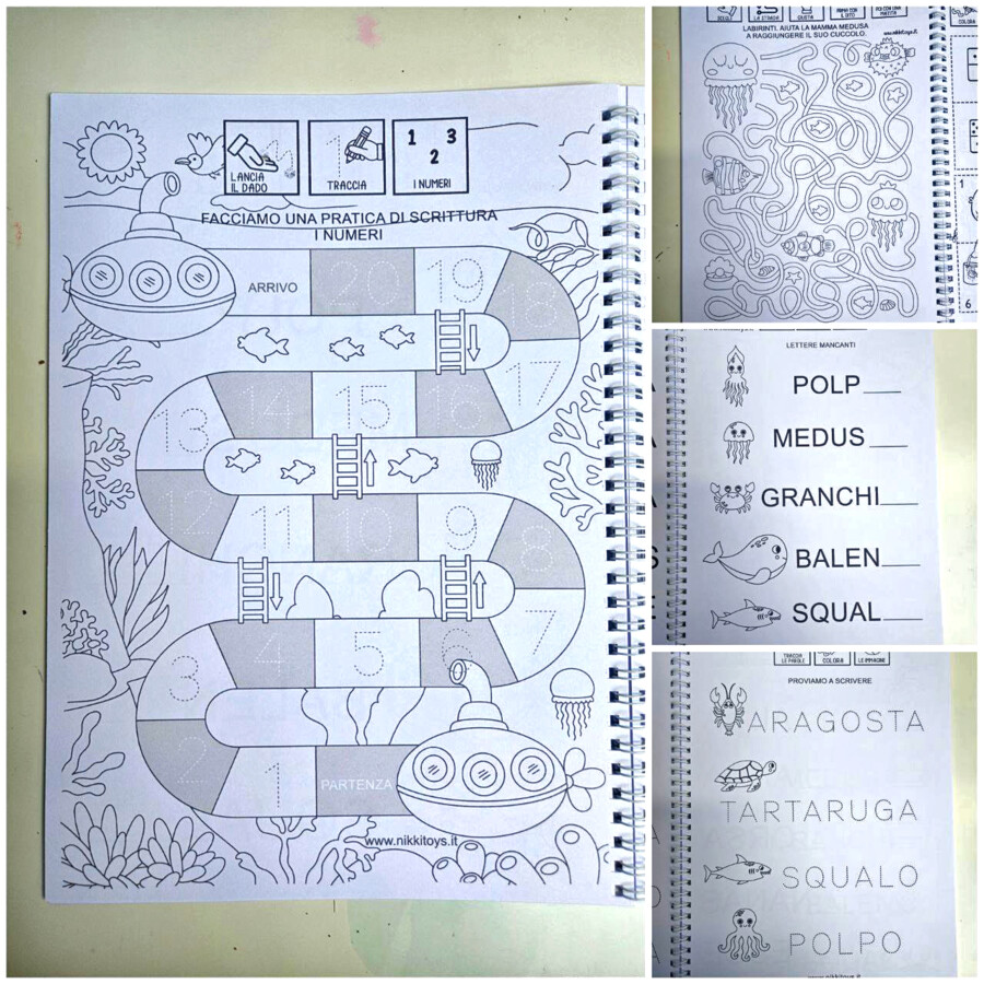 QUADERNO CON ESERCIZI PER L'ESTATE