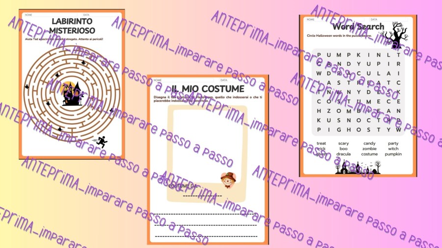 Halloween activity book: attività pronte da stampare