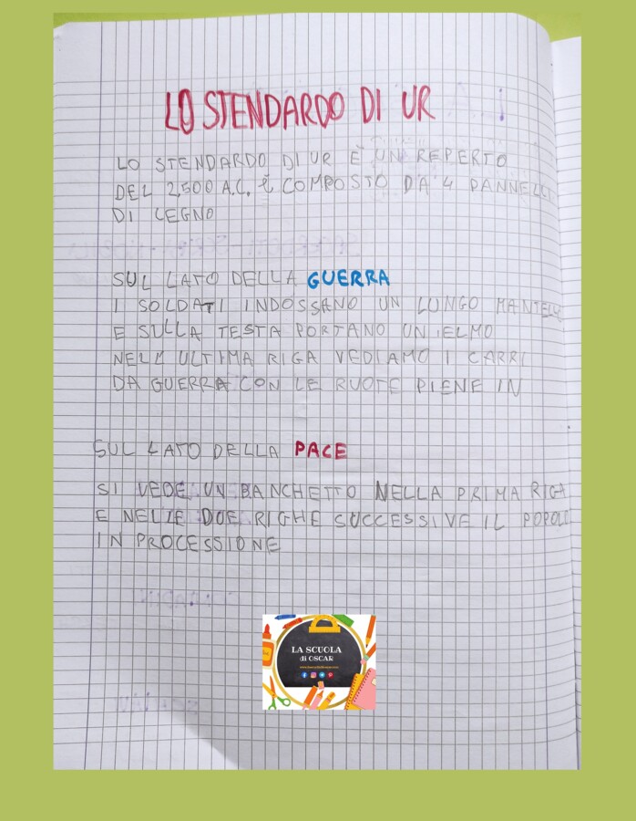 QUADERNO DI STORIA classe 4^ - per tutto l'anno scolastico -