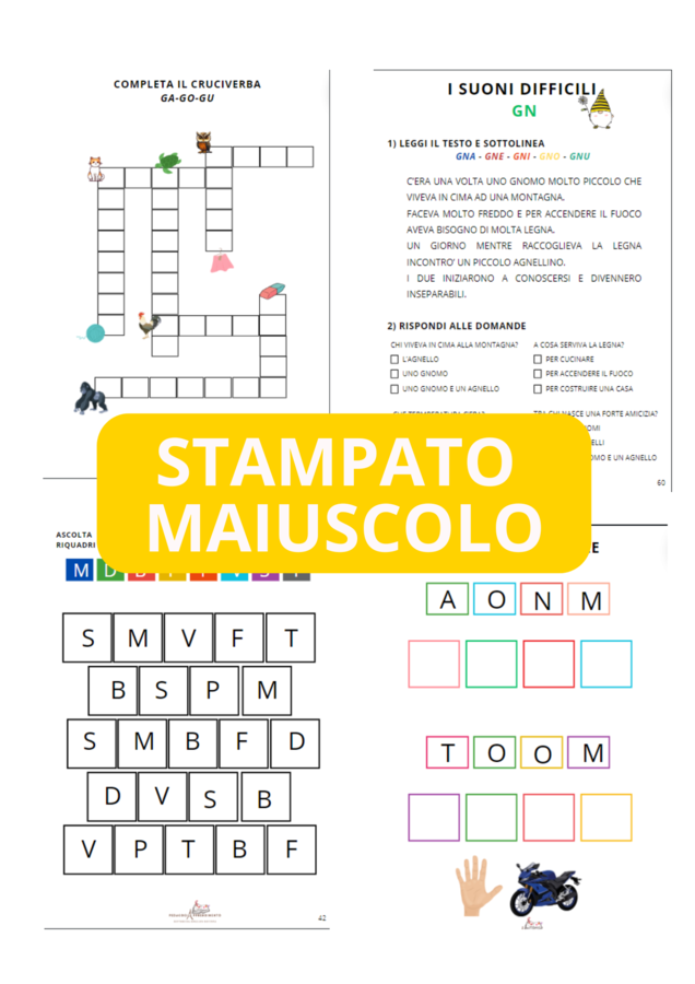 EBOOK "ESERCITIAMOCI CON LO STAMPATO MAIUSCOLO"