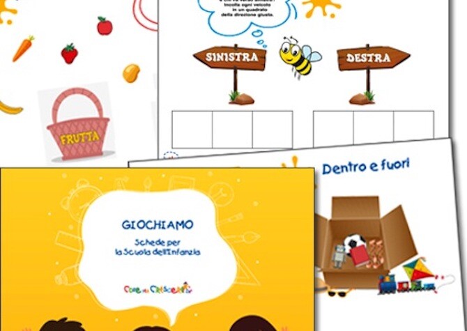 Schede gioco per la scuola dell'infanzia