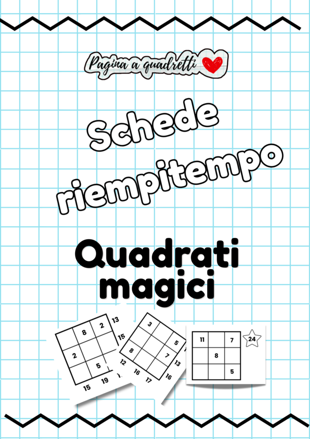 Schede riempi tempo : quadrati magici