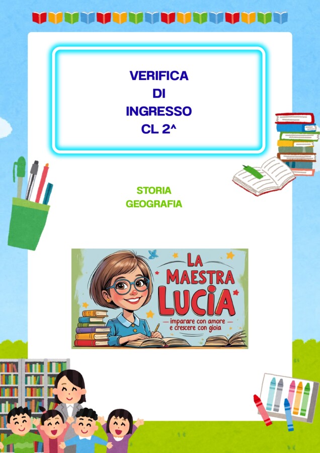 verifica di ingresso di storia e geografia cl 2^