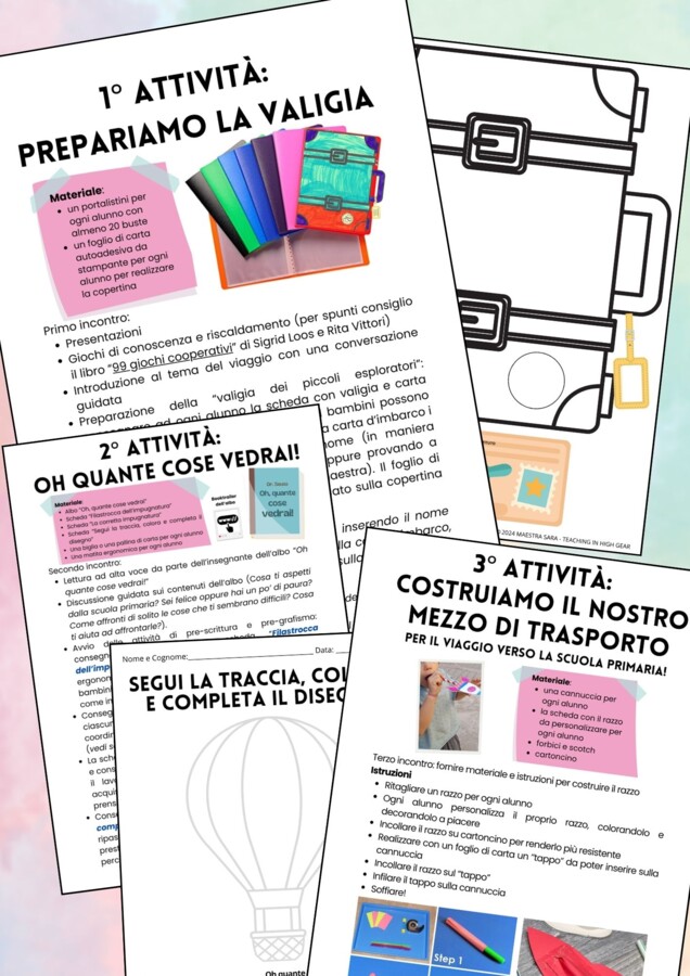 In viaggio verso la scuola primaria con gli albi illustrati - Pack di attività per progetti di continuità infanzia/primaria o per l'accoglienza in classe prima