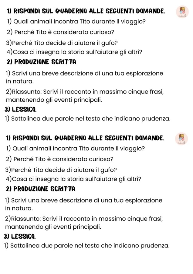 🌟 10 Schede di Comprensione – Perfette per la Classe Terza e Quarta! 🌟