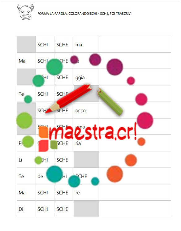 I Mostriciattoli scherzosi Schi Sche