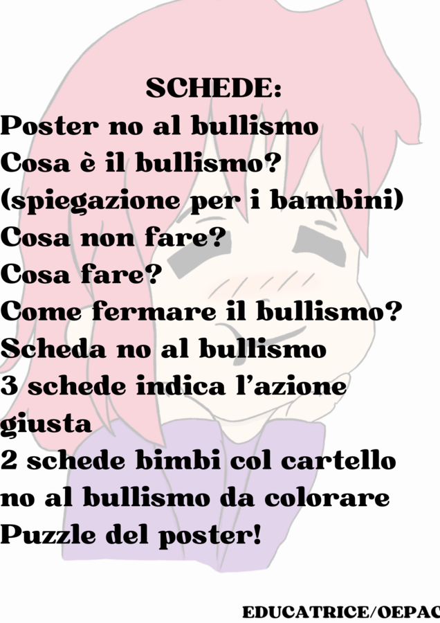 Giornata contro il bullismo
