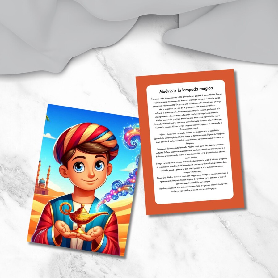Storia di Aladino per bambini in PDF