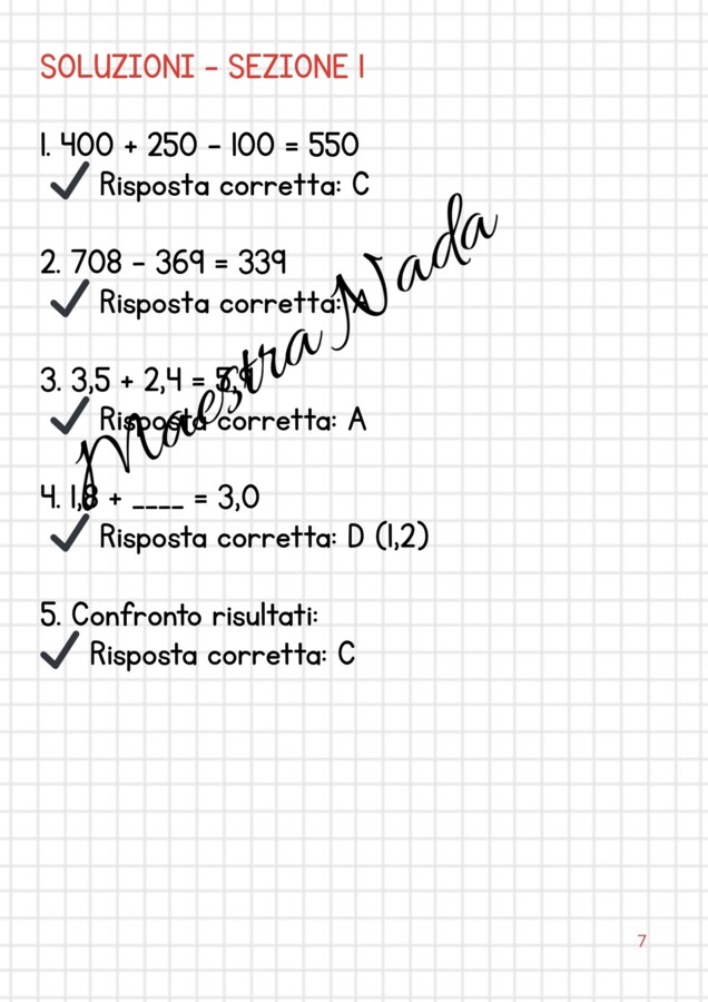 Missione matematica: verifica di fine secondo quadrimestre ( classe terza scuola primaria).