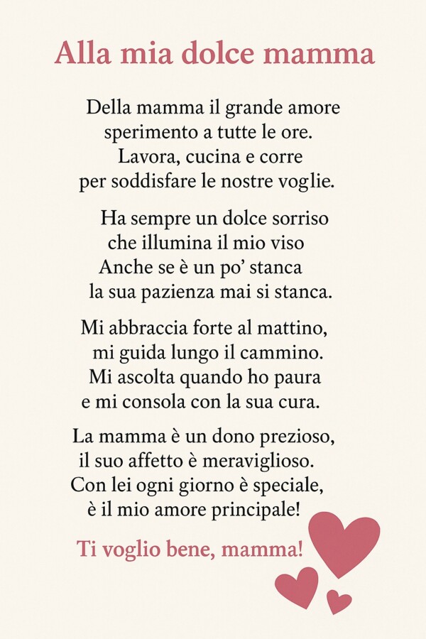 Poesia "Mamma"