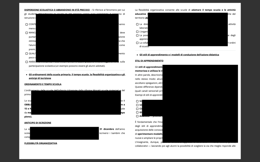 CONCORSO DOCENTI: SEZIONE - A.3 SCUOLA PRIMARIA - dell’Allegato A