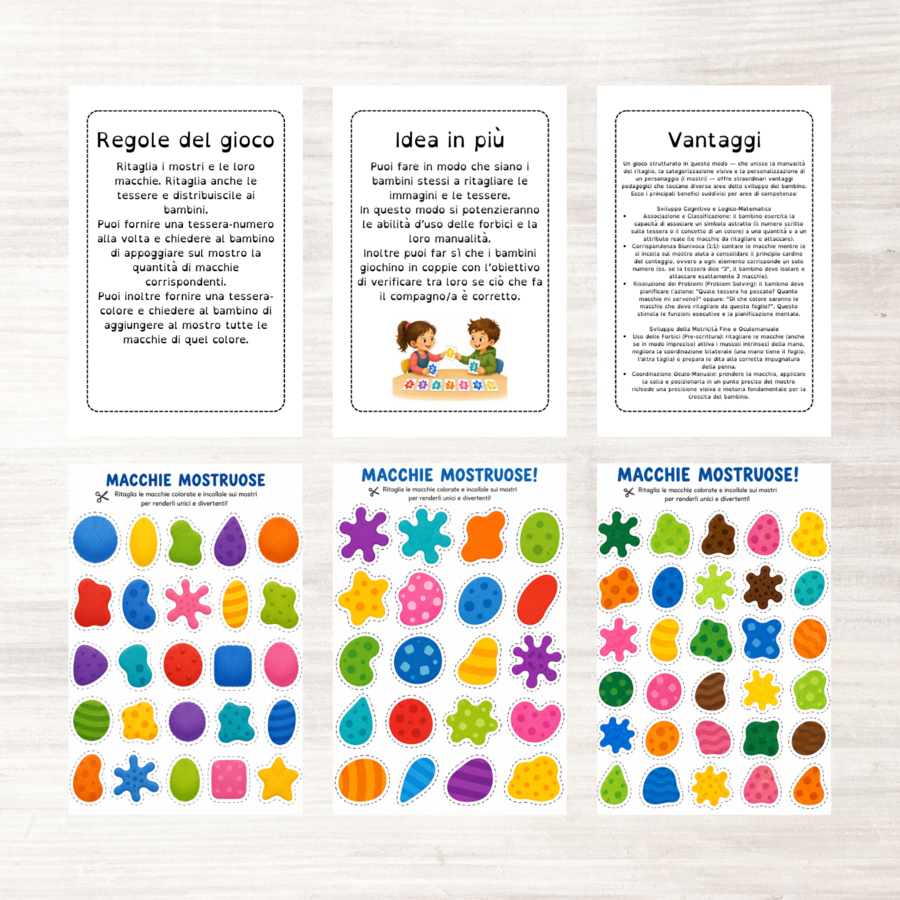 Gioco per imparare numeri e colori