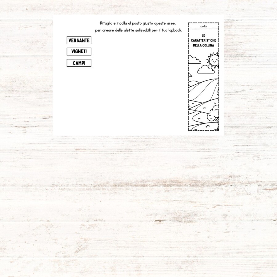 Lapbook sulla collina