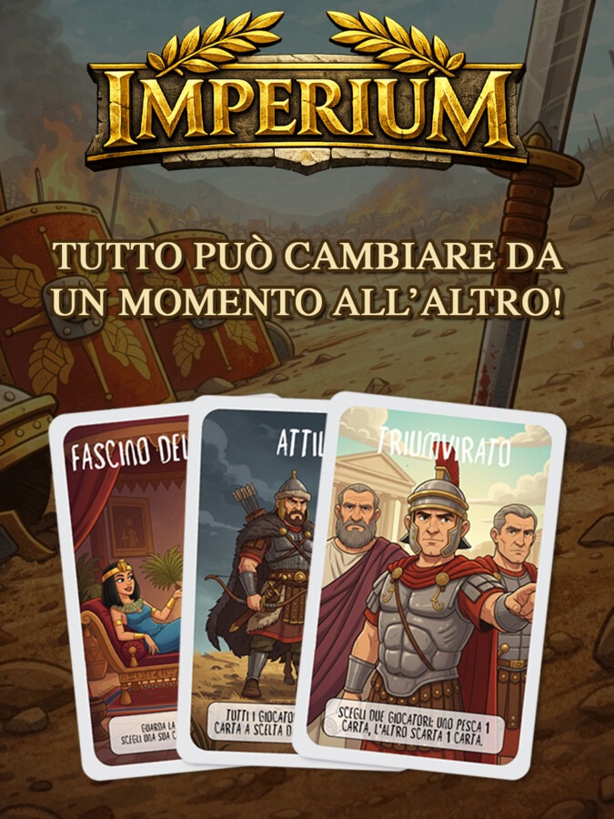IMPERIUM – Gioco di carte strategico sull’Antica Roma