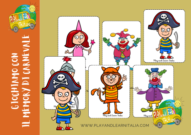 GIOCHIAMO CON IL MEMORY DI CARNEVALE