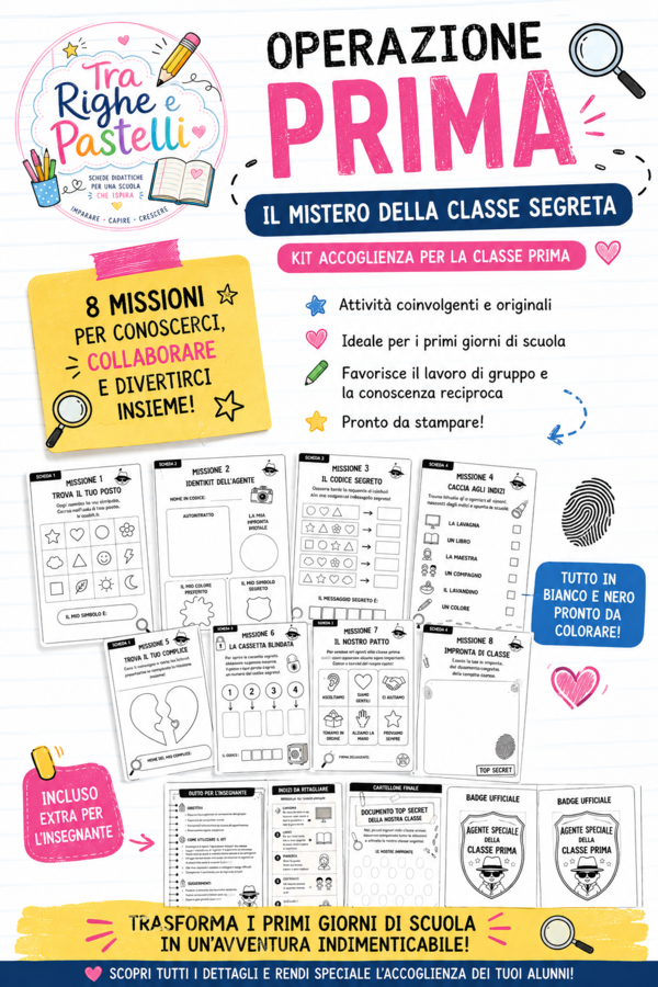 Accoglienza classe prima- operazione prima