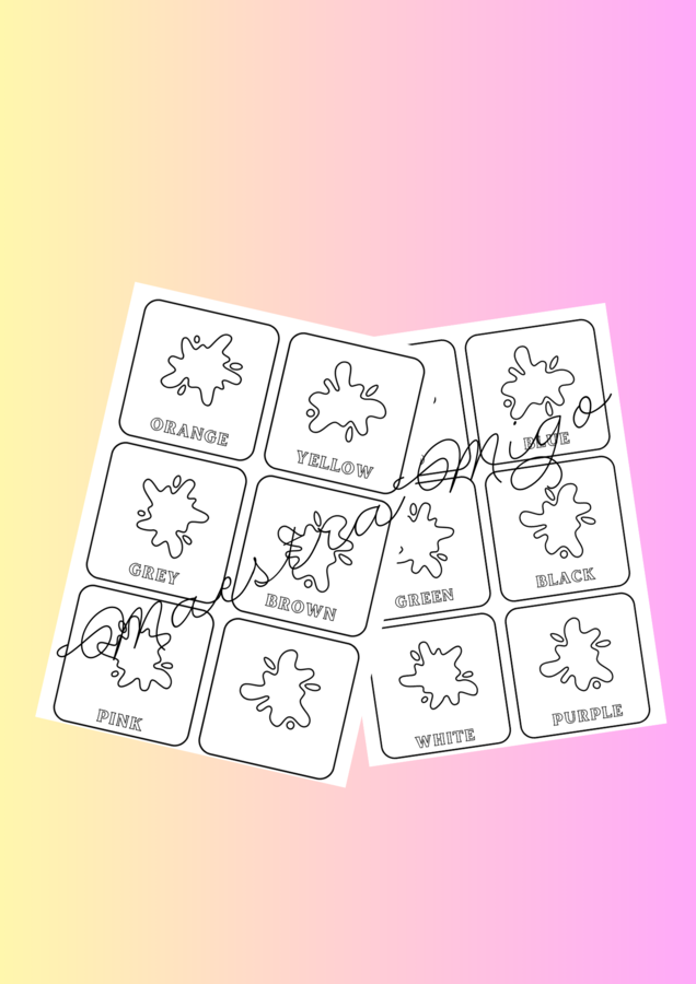 flashcards - COLORI - INGLESE