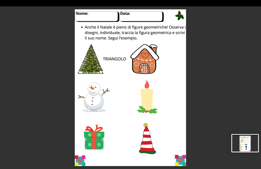 Un mondo di forme - tema Natale