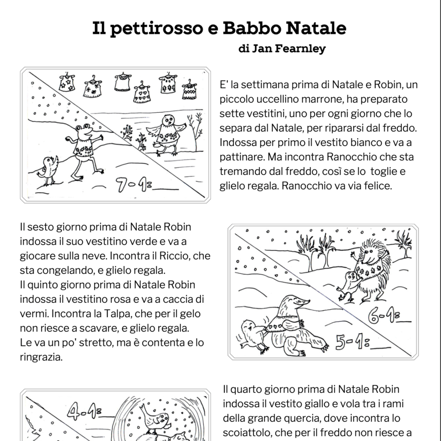 Il pettirosso e Babbo Natale