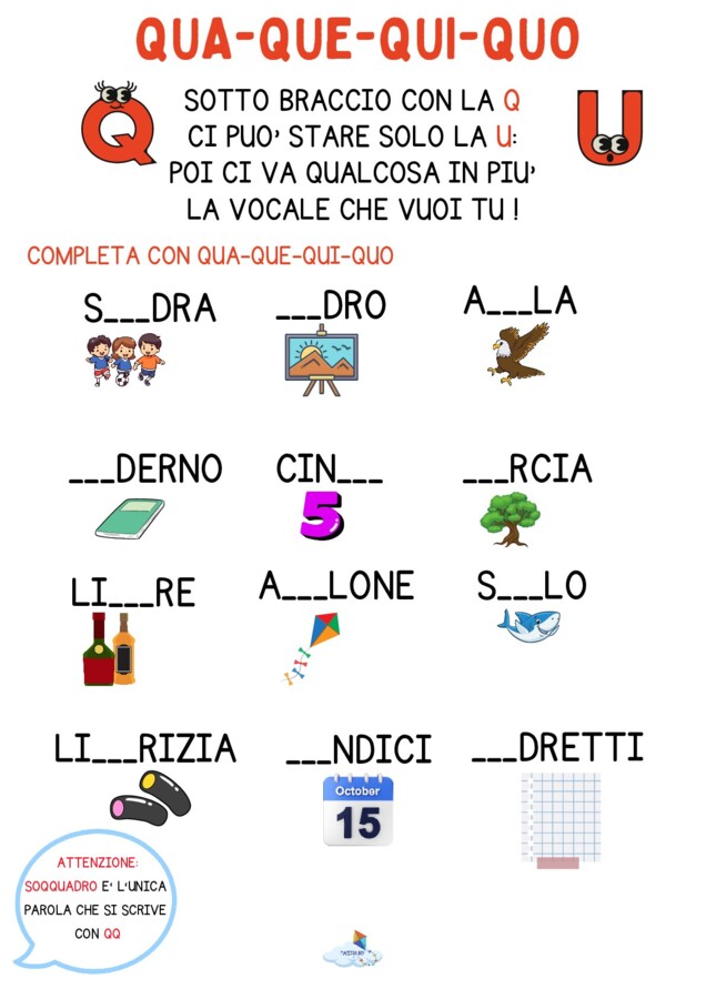 PAROLE CON CU-QU-CQU