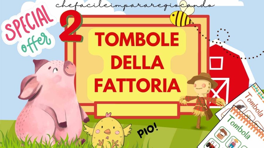 2 TOMBOLE DELLA FATTORIA - PAROLE E DEFINIZIONI - I VERSI DEGLI ANIMALI