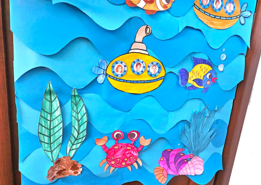 🌊 Decorazione dell’aula di fine anni