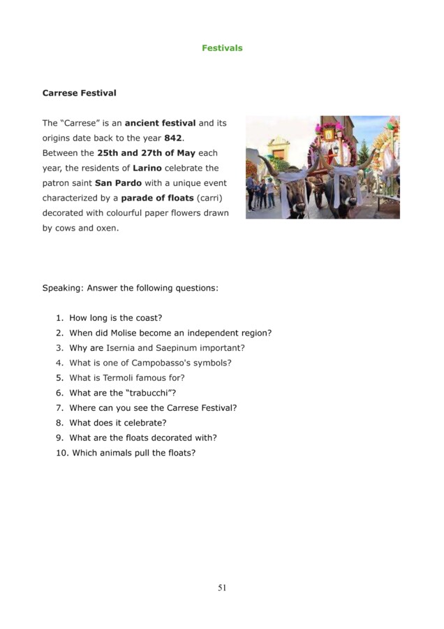 CLIL Geography Year 5: Italy and its Southern Regions - L'italia e le sue regioni meridionali