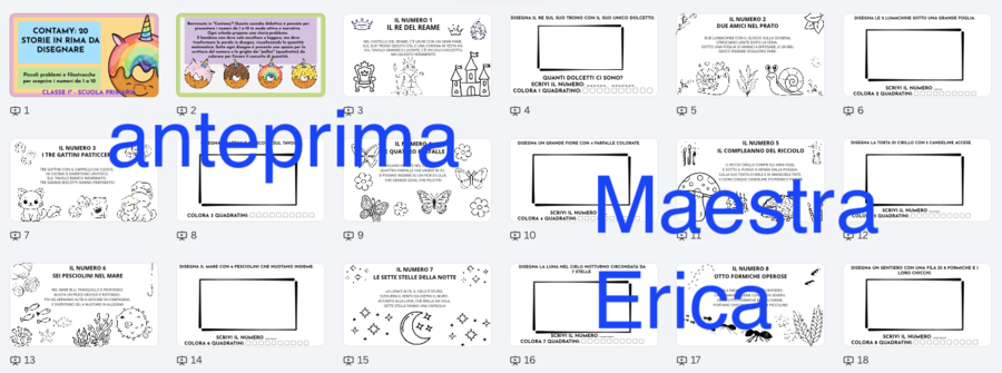 CONTAMY - Storie e Filastrocche da Disegnare per i Numeri da 1 a 10 | Classe 1ª Scuola Primaria