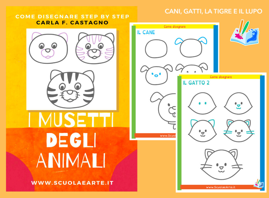 Come disegnare step by step: cani e gatti