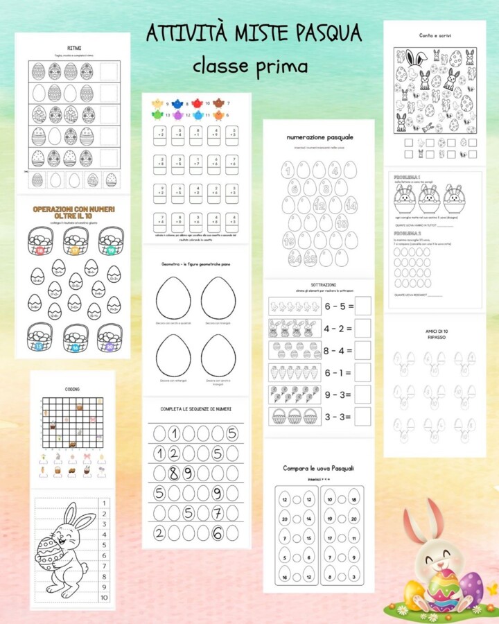 Pasqua e Matematica classe Prima