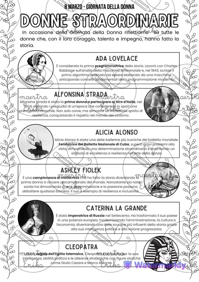 Donne straordinarie - 8 marzo