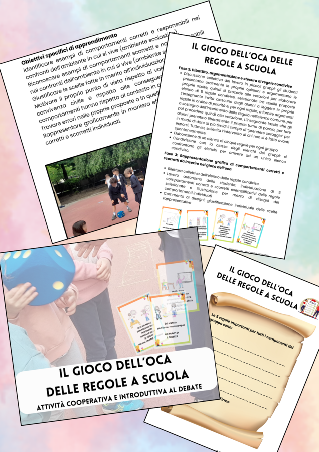 Modulo 4 di "In viaggio verso la scuola primaria con gli albi illustrati": "Che cos'è la scuola?" e "Crictor, il serpente buono"