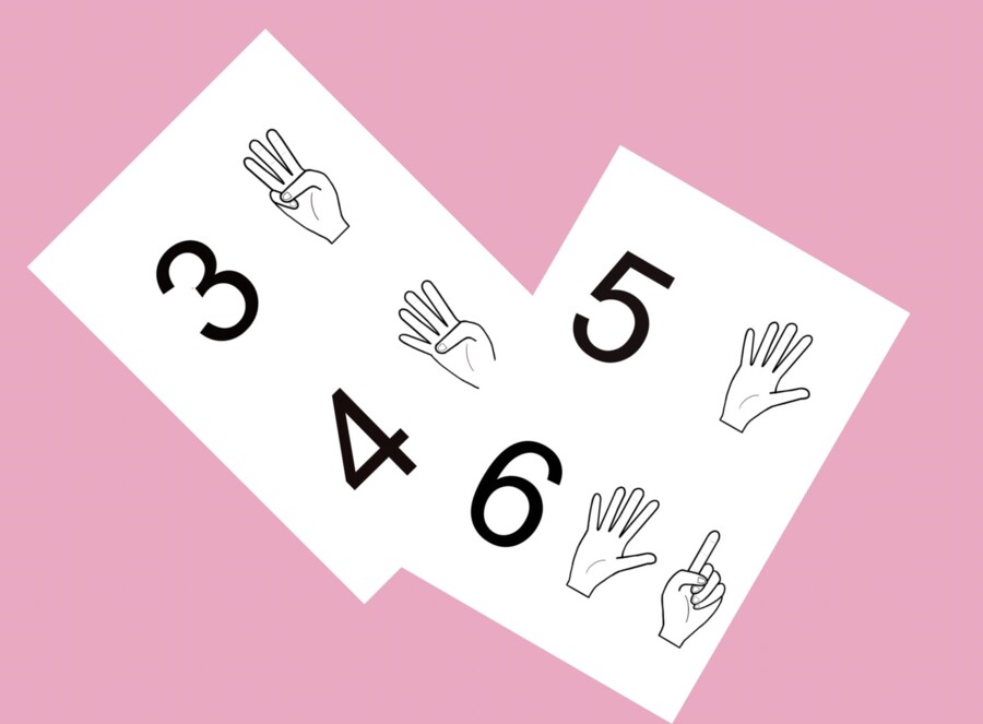 Imparare i numeri con le dita