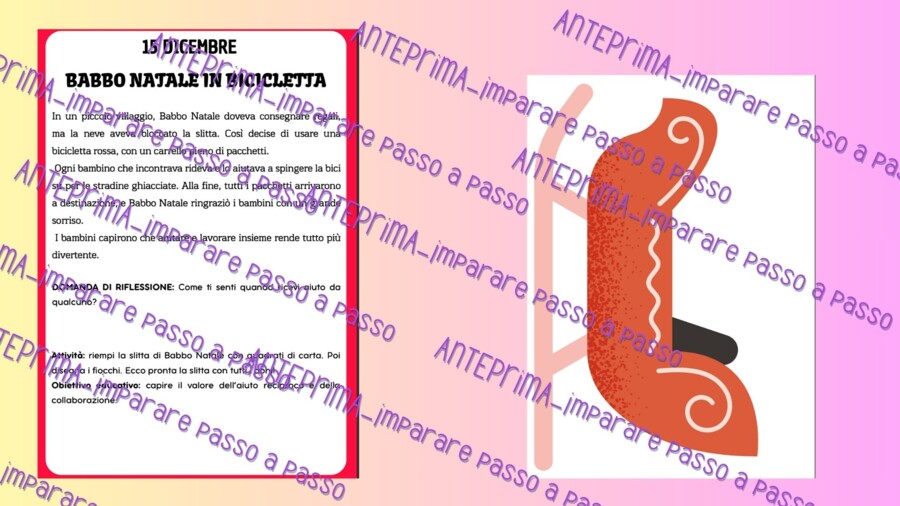 Calendario dell'avvento delle storie con attività