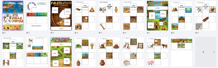 LAPBOOK PREISTORIA — Paleolitico, Mesolitico, Neolitico Un percorso interattivo tra le tre età della pietra