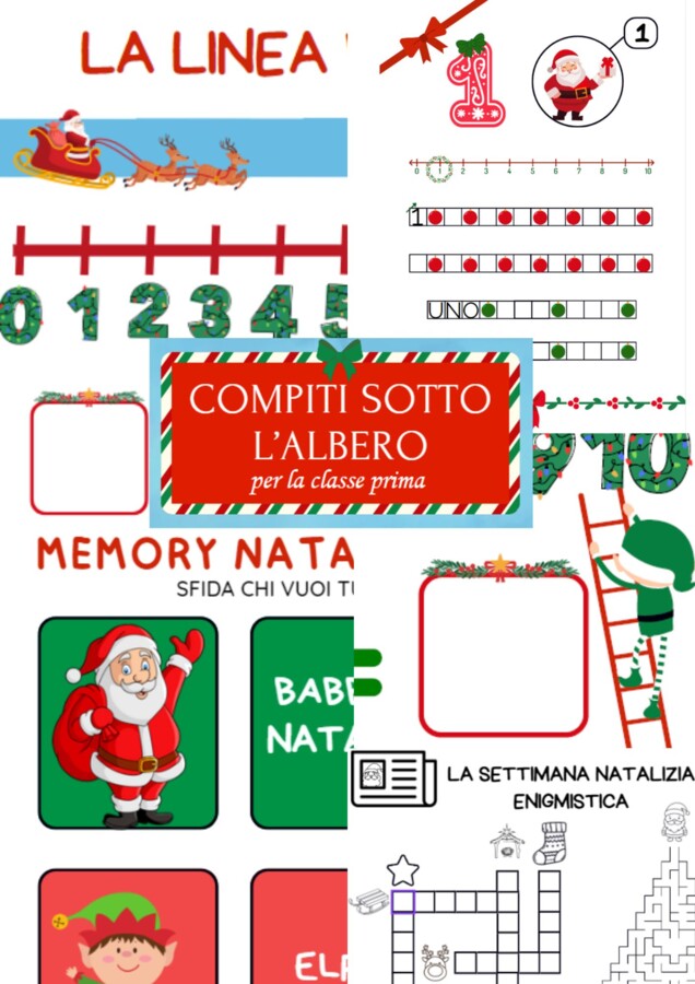 Compiti sotto l'albero per la classe prima