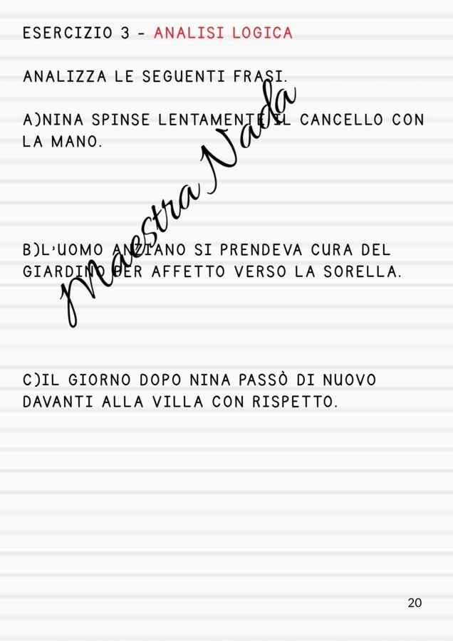 “Verifica di Italiano classe 5 Secondo quadrimestre (comprensione, grammatica e scrittura)”