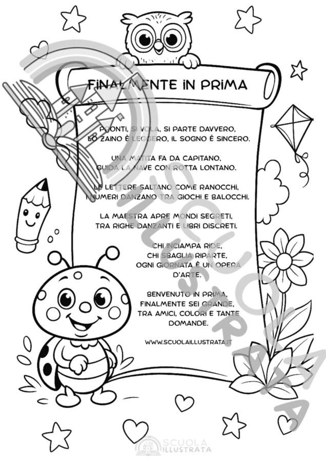 Poesia Benvenuto in Prima